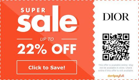 dior promo code august 2023|Dior coupon code.